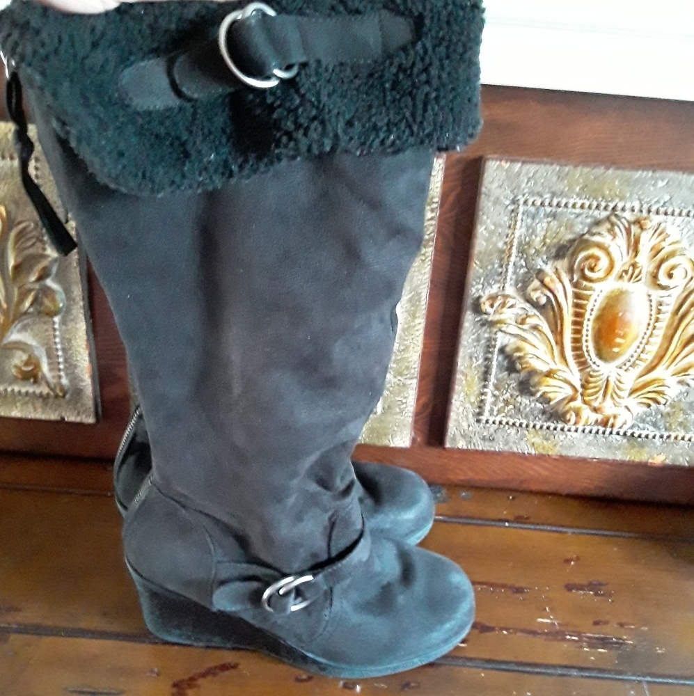 Lane Bryant black boots